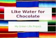 Like Water for Chocolate My Green Life Project