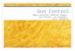 Gun Control Megan Hazelton, Madison Kramer, Joe O’Brien, Joe Salamone, Scott Tremoulis