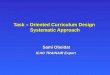 Task – Oriented Curriculum Design Systematic Approach Sami Obeidat ICAO TRAINAIR Expert Sami Obeidat ICAO TRAINAIR Expert