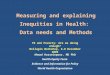 Measuring and explaining Inequities in Health: Data needs and Methods Ahmad Hosseinpoor, MD PhD Health Equity Team Evidence and Information for Policy
