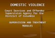 DOMESTIC VIOLENCE Court Services and Offender Supervision Agency for the District of Columbia Court Services and Offender Supervision Agency for the District