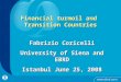 Financial turmoil and Transition Countries Fabrizio Coricelli University of Siena and EBRD Istanbul June 25, 2008
