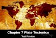 Chapter 7 Plate Tectonics Test Review. Plate Tectonics When rock changes its shape due to stress, this reaction is called ____________________. deformation