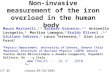 1 Non-invasive measurement of the iron overload in the human body SIF 05 Catania, 09/28/2005 Mauro Marinelli, 1,2 Barbara Gianesin, 1,2 Antonella Lavagetto,