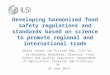 TM Developing harmonized food safety regulations and standards based on science to promote regional and international trade Wilna Jansen van Rijssen PhD,