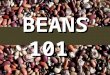 BEANS 101. Chapter 1: Bean Agriculture Facts Chapter 2: Bean Nutrition Facts Chapter 3: Beans & Health Chapter 4: Beans & Family Food Budgets Chapter