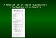 A Receipt of an Irish Supermarket - Sociology of a Country