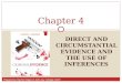 Prepared by Rachel Singer of John Jay College CUNY DIRECT AND CIRCUMSTANTIAL EVIDENCE AND THE USE OF INFERENCES Chapter 4