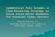 1 Symmetrical Pair Scheme: a Load Balancing Strategy to Solve Intra- movie Skewness for Parallel Video Servers Song Wu and Hai Jin Huazhong University