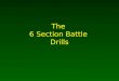 The 6 Section Battle Drills. 6 section battle drills P R E S A R