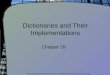 Dictionaries and Their Implementations Chapter 18 Data Structures and Problem Solving with C++: Walls and Mirrors, Carrano and Henry, © 2013