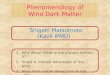 Phenomenology of Wino Dark Matter Shigeki Matsumoto (Kavli IPMU) 1.Why Wino? What is the physics behind it? 2.Direct & indirect detections of the wino