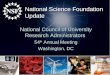 National Science Foundation Update National Council of University Research Administrators 54 th Annual Meeting Washington, DC