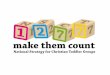1,277 is the average number of days a child has before they start school. We want to ‘make them count’ for the children, for their families and for the