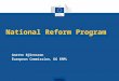 National Reform Program Anette Bj¶rnsson European Commission, DG EMPL