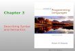 ISBN 0-321-33025-0 Chapter 3 Describing Syntax and Semantics