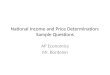 National Income and Price Determination: Sample Questions AP Economics Mr. Bordelon