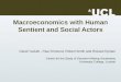 Macroeconomics with Human Sentient and Social Actors David Tuckett, Paul Ormerod, Robert Smith and Rickard Nyman Centre for the Study of Decision-Making