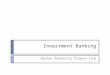 Investment Banking Boston University Finance Club