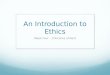 An Introduction to Ethics Week Four – Criticisms of Kant