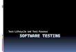 Test Lifecycle and Test Process. Test Level Process Test Planning and Control Test Analysis and Design Test Implementation and Execution Evaluating Exit