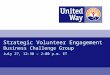 Strategic Volunteer Engagement Business Challenge Group July 27, 12:30 – 2:00 p.m. ET