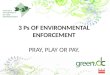 3 Ps OF ENVIRONMENTAL ENFORCEMENT PRAY, PLAY OR PAY