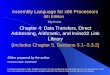 Assembly Language for x86 Processors 6th Edition Chapter 4: Data Transfers, Direct Addressing, Arithmetic, and Irvine32 Link Library (Includes Chapter