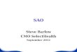 SAO Steve Barlow CMO SelectHealth September 2012