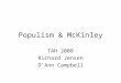 Populism & McKinley TAH 2008 Richard Jensen D’Ann Campbell