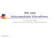 ME 440 Intermediate Vibrations Tu, March 24, 2009 Chapter 4: Dynamic Load Factor + Response Spectrum © Dan Negrut, 2009 ME440, UW-Madison