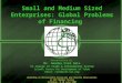 Small and Medium Sized Enterprises: Global Problems of Financing Presentation by Mr. Amadou Ciré SALL In Charge of trade & Information System Islamic Centre