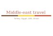 Middle-east travel Turkey, Egypt, UAE, Oman. Middle-east travel We are off on a new travel epic! No car this time, just planes. The first goal is to see