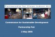 Commission for Sustainable Development Partnership Fair 2 May 2006