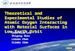 Theoretical and Experimental Studies of Atomic Oxygen Interacting with Material Surfaces in Low Earth Orbit Chun-Hian Lee Zhigang Shen Laiwen Chen Xiaohu