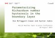 Parameterizing Richardson number hysteresis in the boundary layer Ron McTaggart-Cowan and Ayrton Zadra World Weather Open Science Conference 20 August