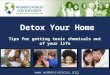 Detox Your Home  Tips for getting toxic chemicals out of your life
