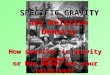 How specific is gravity anyway? aka Relative Density SPECIFIC GRAVITY or How dense are your relatives?