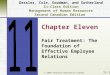 Dessler, Cole, Goodman, and Sutherland In-Class Edition Management of Human Resources Second Canadian Edition Chapter Eleven Fair Treatment: The Foundation