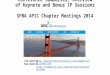 Review: Best Practices, Conference Summaries, Overview of Keynote and Bonus IP Sessions SFBA APIC Chapter Meetings 2014 