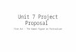Unit 7 Project Proposal Fine Art – The Human figure an Portraiture