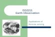 EG2211 Earth Observation Applications of Remote sensing