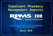 March 2010 Inpatient Pharmacy Management Reports