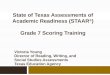 State of Texas Assessments of Academic Readiness (STAAR ® ) Grade 7 Scoring Training Victoria Young Director of Reading, Writing, and Social Studies Assessments