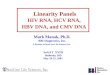 Linearity Panels HIV RNA, HCV RNA, HBV DNA, and CMV DNA Mark Manak, Ph.D. BBI Diagnostics, Inc. A Division of SeraCare Life Sciences, Inc. SoGAT XVIII