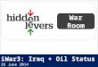IWar3: Iraq + Oil Status 26 June 2014 War Room. HiddenLevers War Room Open Q + A Macro Coaching Archived webinars CE Credit Idea Generation Presentation