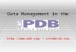 Data Management in the  info@rcsb.org