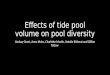 Effects of tide pool volume on pool diversity Lindsay Grant, Anna Mairs, Charlotte Martin, Natalie Rideout and Gillian Tetlow