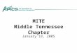 MITE Middle Tennessee Chapter January 18, 2005. A Formula for Supply Chain Excellence = One is Greater Than Nine