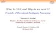 Southern California Earthquake Center What is OEF, and Why do we need it? Principles of Operational Earthquake Forecasting Thomas H. Jordan Director, Southern